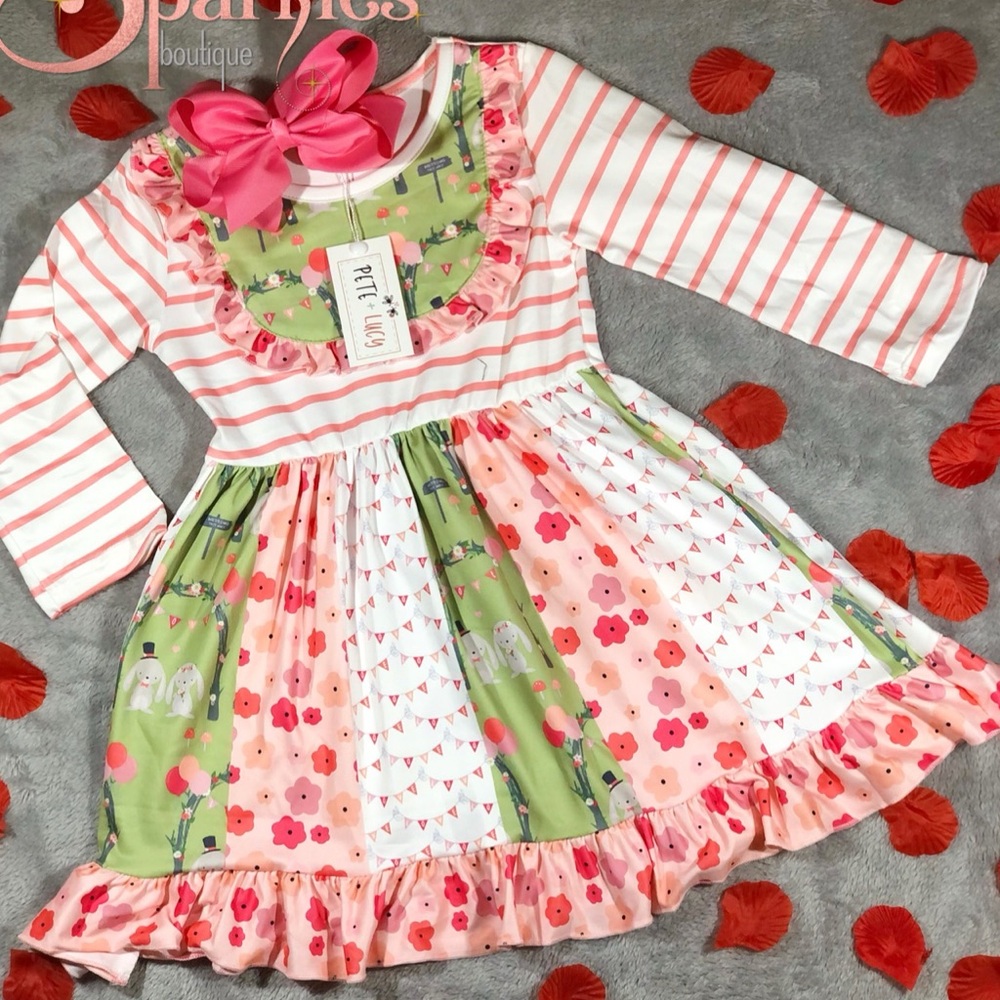 Girl’s Valentine’s long sleeve dress.
